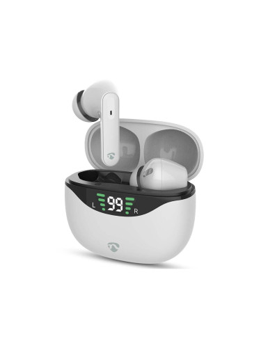 Nedis HPBT2450WT - Wireless earphones с ANC бял