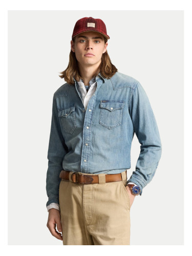 Polo Ralph Lauren дънкова риза 710703936001 Син Regular Fit