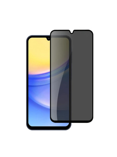 Стъклен протектор OG Premium Privacy с цяло лепило, За Samsung Galaxy A15 4G/5G (A155F/A156B), Черен