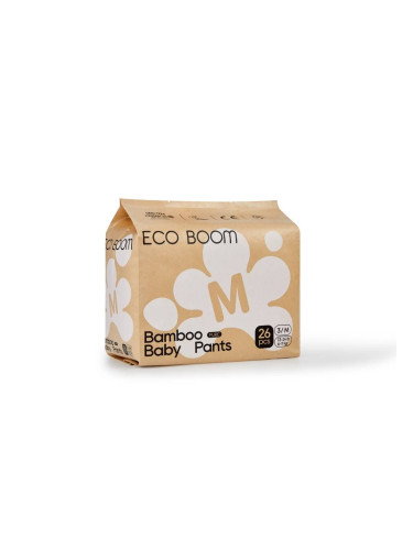 Eco Boom №3 Биоразградими бамбукови памперс-гащи за бебета 6-11 kg х26 броя