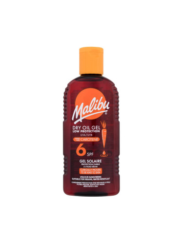 Malibu Dry Oil Gel With Carotene SPF6 Слънцезащитна козметика за тяло 200 ml