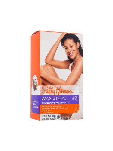 Sally Hansen Wax Hair Remover Wax Strip Kit For Body Продукти за депилация за жени Комплект