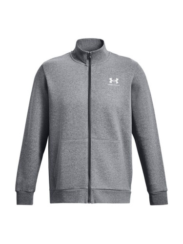 Under Armour ESSENTIAL FLEECE NOVELTY TRACK Мъжки суитшърт, тъмносиво, размер