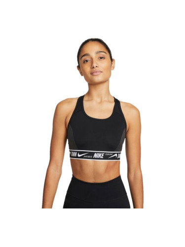 Nike W NK DF SWSH LOGO BRA Дамски спортен сутиен, черно, размер