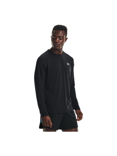 Under Armour STREAKER LONGSLEEVE Мъжка блуза, черно, размер