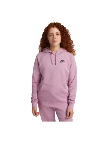 Nike NSW ESSNTL FLC PO HOODIE Дамски суитшърт, розово, размер