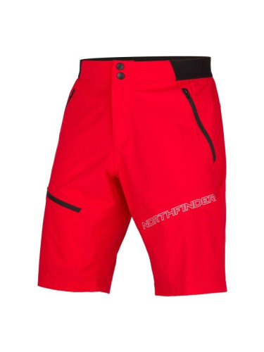 Northfinder BRYON Мъжки шорти, червено, размер