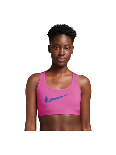 Nike SWOOSH Дамско спортно бюстие, розово, размер