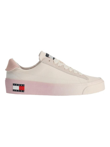 Tommy Hilfiger TOMMY JEANS LEATHER V.FLATFORM Дамски ниски маратонки, бяло, размер