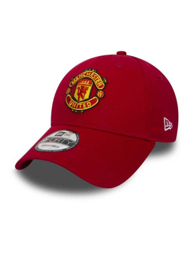 New Era 9FORTY ESSENTIAL MANCHESTER UNITED Мъжка клубна шапка с козирка, червено, размер