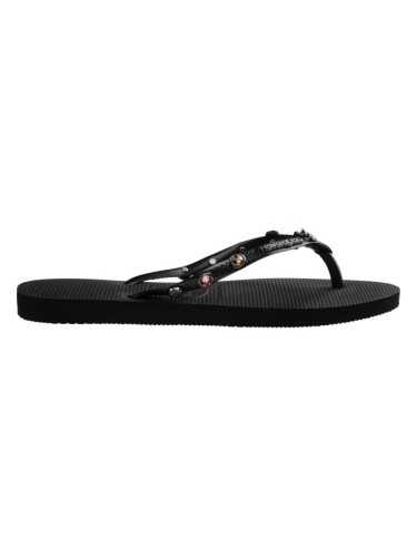 HAVAIANAS SLIM LUXURY Дамски джапанки, черно, размер 37/38