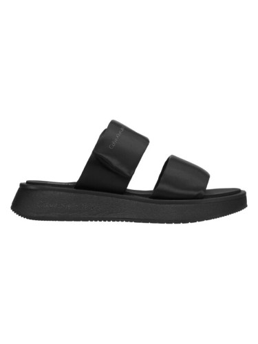 Calvin Klein SLIDE DOUBLE STRAP Дамски чехли, черно, размер