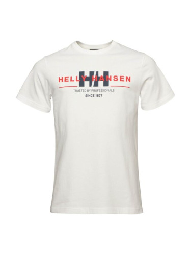 Helly Hansen CORE GRAPHIC Мъжка тениска, бяло, размер