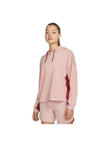 Nike TF PACER HOODIE W Дамско горнище за бягане, цвят сьомга, размер