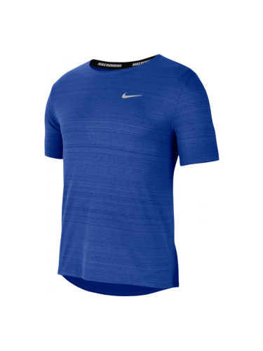 Nike DRI-FIT MILER Мъжка тениска за бягане, синьо, размер