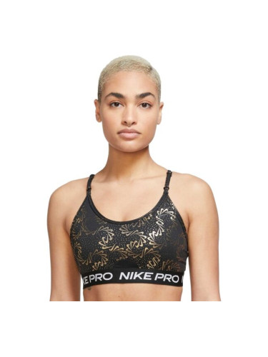Nike NP DF INDYST RPY SPARKLE BRA Дамски спортен сутиен, черно, размер
