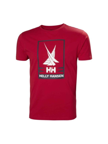 Helly Hansen SHORELINE T-SHIRT 2.0 Мъжка тениска, червено, размер