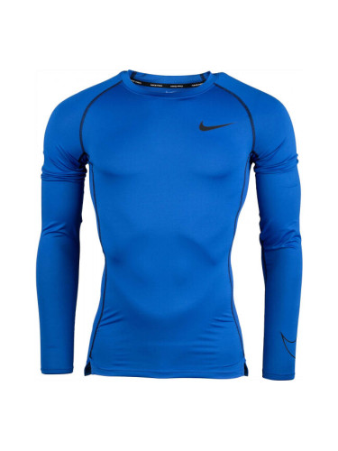 Nike NP DF TIGHT TOP LS M Мъжка блуза, синьо, размер