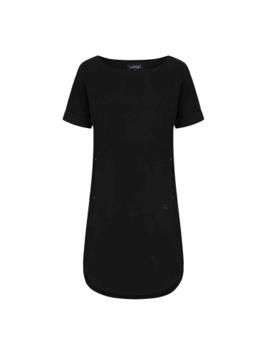 LOAP UBAKALA Дамска спортна рокля, черно, размер