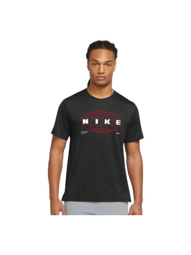 Nike NP DF HPR DRY TOP SS GFX Мъжка тениска за тренировка, черно, размер