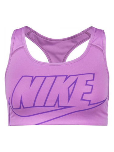 Nike SWOOSH FUTURA BRA Дамско спортно бюстие, лилаво, размер