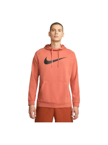 Nike DRY HOODIE PO SWOOSH M Мъжки спортен суитшърт, оранжево, размер