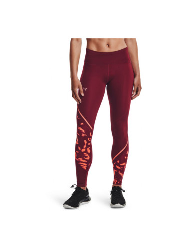 Under Armour FLY FAST 2.0 PRINT TIGHT Дамски клин, винен, размер