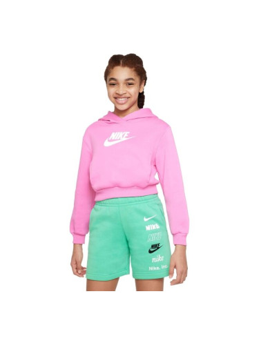 Nike SPORTSWEAR CLUB FLEECE Суитшърт за момичета, розово, размер