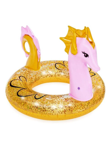 Bestway GLITTER SEAHORSE SWIM RING Надуваем пояс, златно, размер