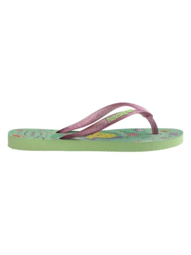 HAVAIANAS KIDS SLIM PRINCESS Джапанки за момиченца, светло-зелено, размер 29/30