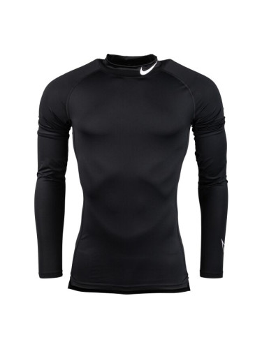 Nike NP DF TIGHT LS MOCK M Мъжка тениска за трениране, черно, размер