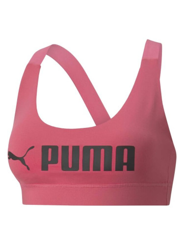 Puma MID IMPACT PUMA FIT BRA Дамско спортно бюстие, розово, размер