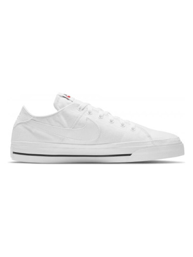 Nike COURT LEGACY CANVAS Мъжки обувки за свободното време, бяло, размер 44