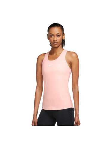 Nike ONE DF SLIM TANK W Дамски спортен потник, цвят сьомга, размер