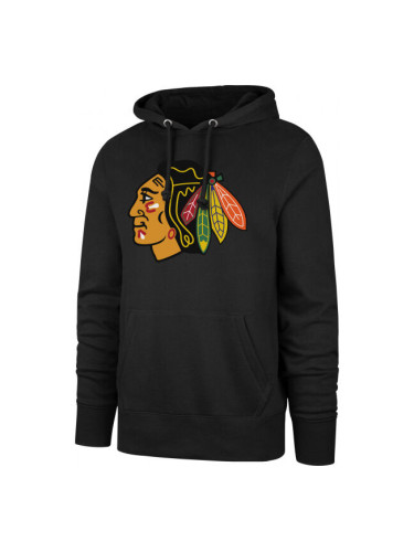 47 NHL CHICAGO BLACKHAWKS IMPRINT BURNSIDE HOOD Мъжки пуловер, черно, размер