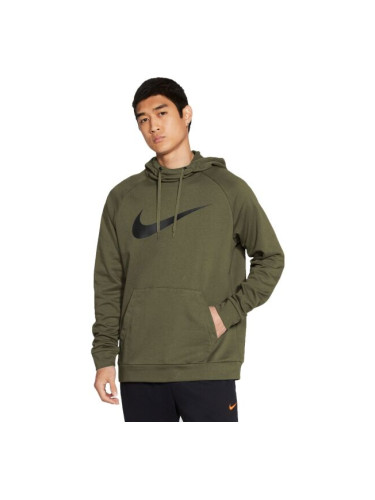 Nike DRY HOODIE PO SWOOSH M Мъжки спортен суитшърт, khaki, размер