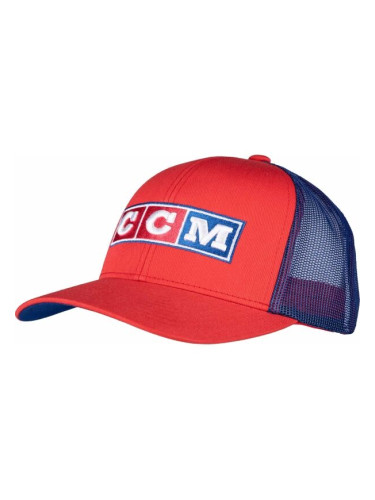 CCM MESHBACK TRUCKER TEAM CZECH Мъжка шапка с козирка, червено, размер