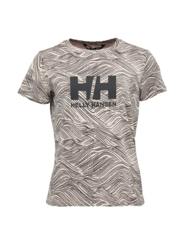 Helly Hansen LOGO T-SHIRT GRAPHIC W Дамска тениска, сиво, размер