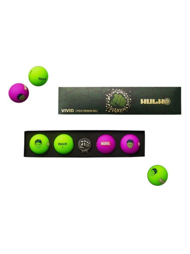 VOLVIK MARVEL HULK Комплект топки за голф, зелено, размер