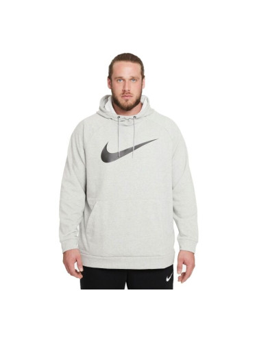 Nike DRY HOODIE PO SWOOSH M Мъжки спортен суитшърт, сиво, размер