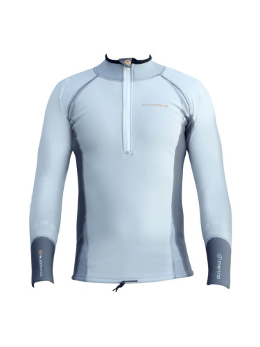 LAVACORE LC ELITE SHIRT LONG SLEEVE Дамски топ с мерино за водни спортове, сиво, размер