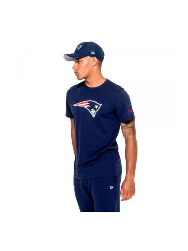 New Era NFL TEAM LOGO TEE NEW ENGLAND PATRIOTS Мъжка тениска, тъмносин, размер