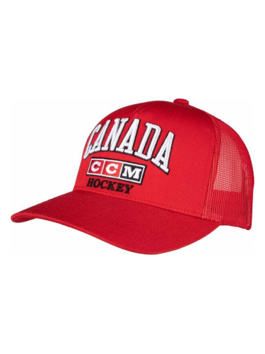 CCM MESHBACK TRUCKER TEAM CANADA Мъжка шапка с козирка, червено, размер