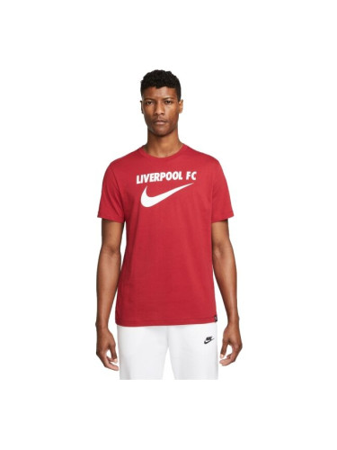 Nike LFC M NK SWOOSH TEE Мъжка тениска, червено, размер