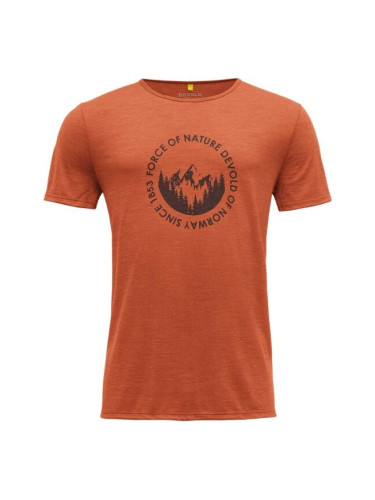Devold LEIRA MAN TEE Мъжка тениска, оранжево, размер