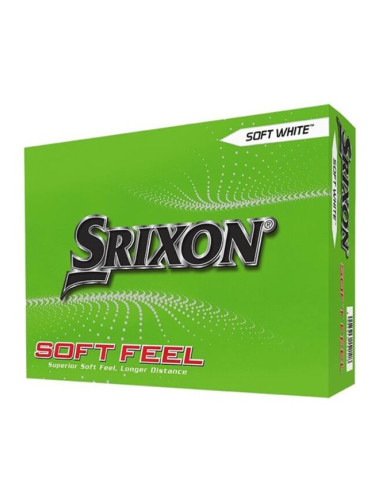 SRIXON SOFT FEEL 12 pcs Топчета за голф, бяло, размер