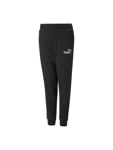 Puma ESS + 2 COL LOGO PANTS FL B Долнище за момчета, черно, размер