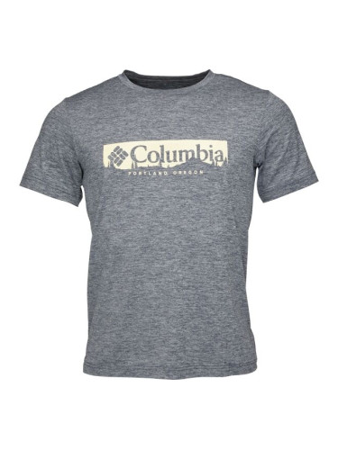 Columbia KWICK HIKE GRAPHIC SS TEE Мъжка тениска, синьо, размер