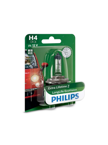 Автомобилна крушка Philips ECO VISION 12342LLECOB1 H4 P43t-38/55W/12V 3100K