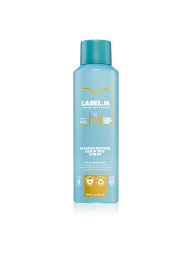 label.m Fashion Edition спрей за сешоар за естествена еластичност и обем на косата 200 мл.